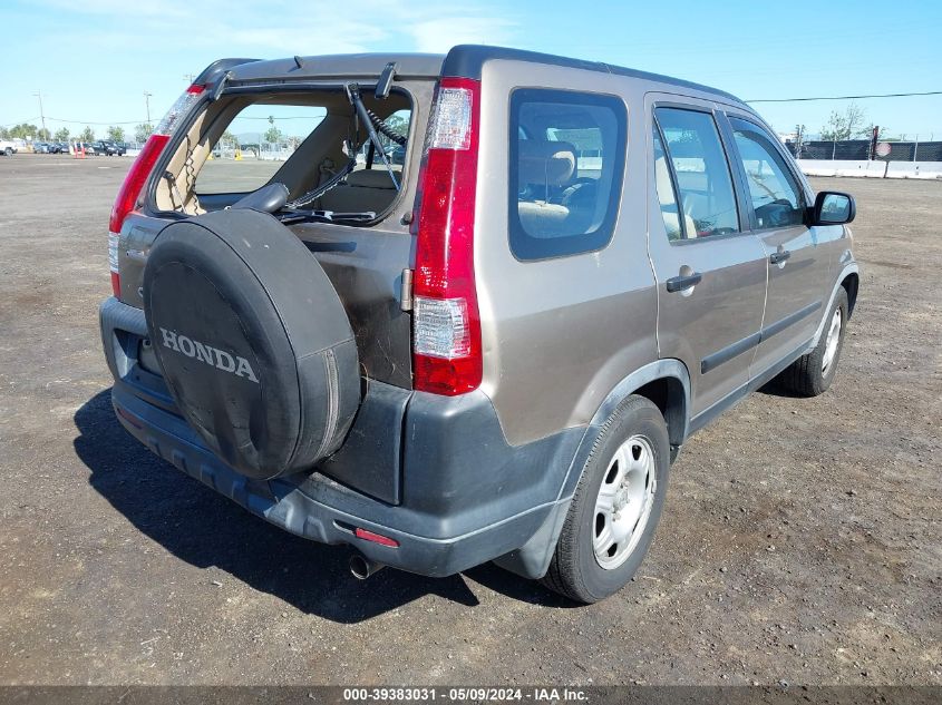 2006 Honda Cr-V Lx VIN: JHLRD685X6C014402 Lot: 39383031