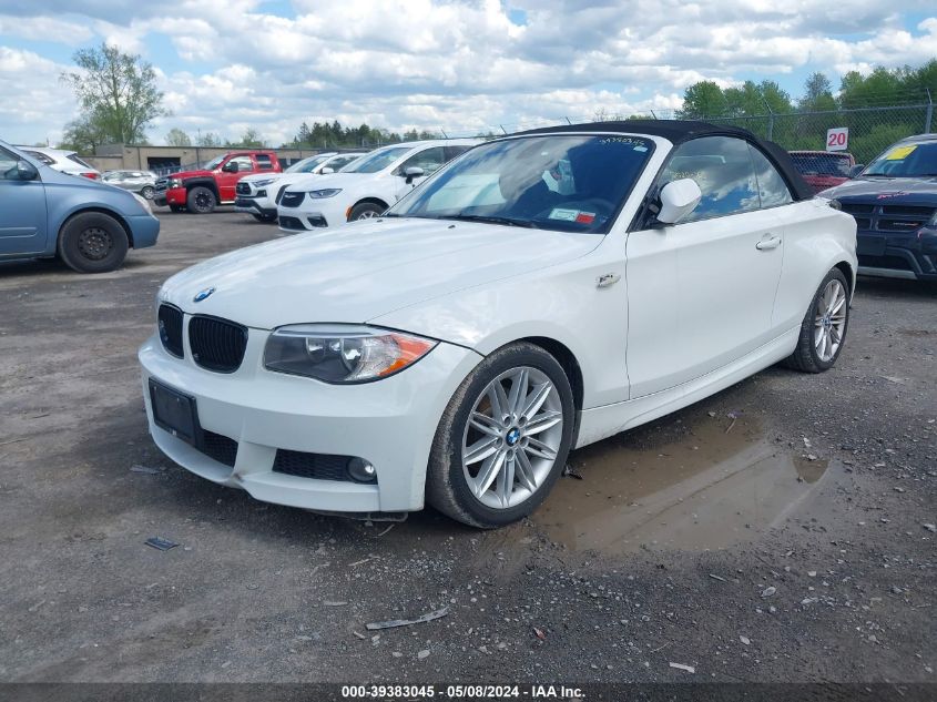 2013 BMW 128I VIN: WBAUN1C50DVR01682 Lot: 39383045