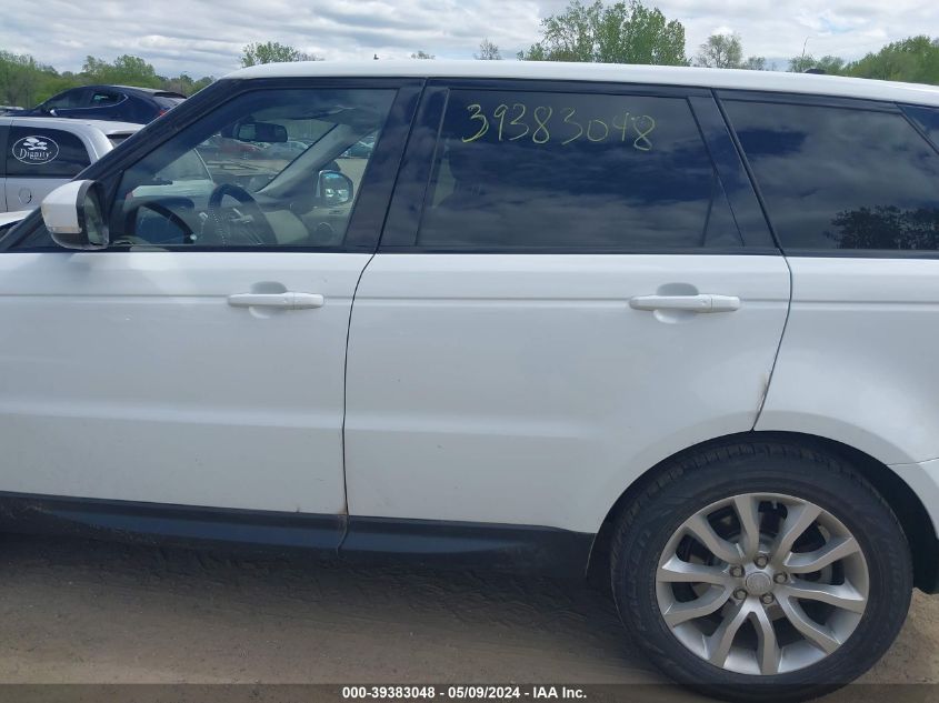 2016 Land Rover Range Rover Sport 3.0L V6 Supercharged Hse VIN: SALWR2PF3GA112374 Lot: 39383048