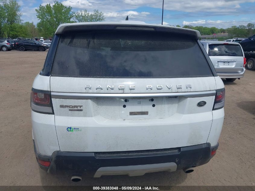 2016 Land Rover Range Rover Sport 3.0L V6 Supercharged Hse VIN: SALWR2PF3GA112374 Lot: 39383048