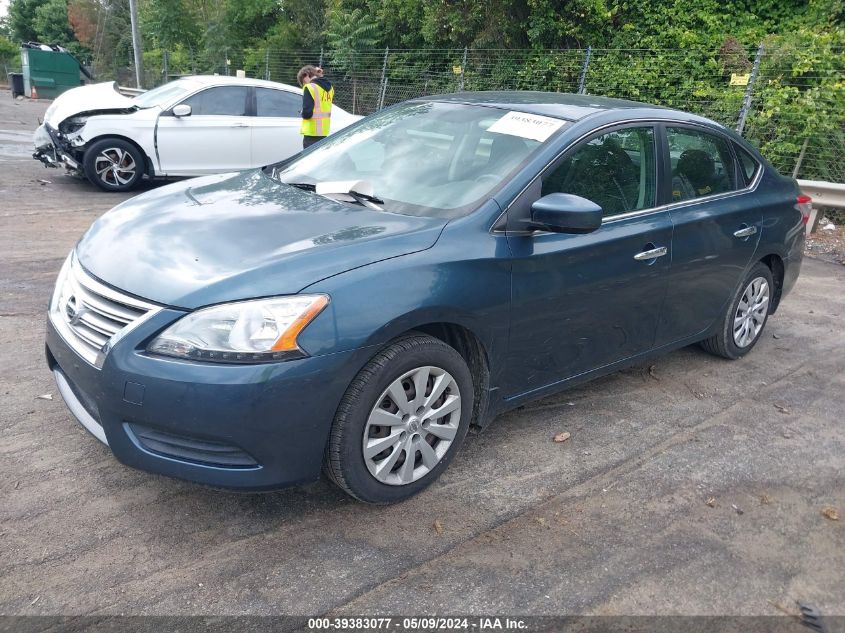 2014 Nissan Sentra Fe+ S/Fe+ Sv/S/Sl/Sr/Sv VIN: 3N1AB7AP6EY218592 Lot: 39383077