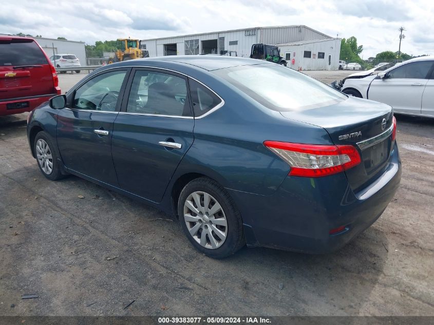 2014 Nissan Sentra Fe+ S/Fe+ Sv/S/Sl/Sr/Sv VIN: 3N1AB7AP6EY218592 Lot: 39383077