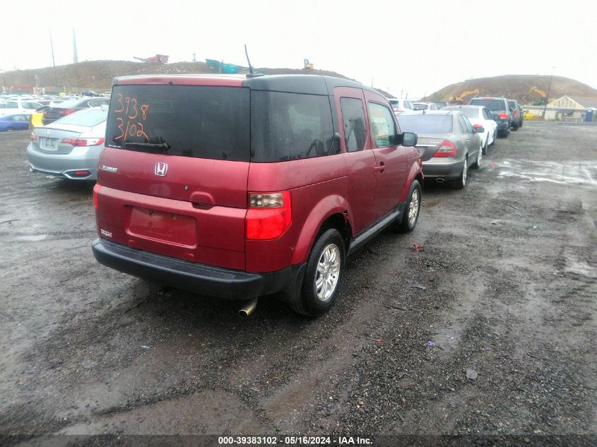 2008 Honda Element Ex VIN: 5J6YH28788L009395 Lot: 39383102