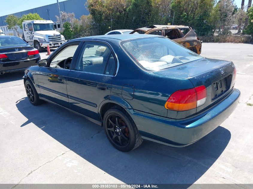 1998 Honda Civic Lx VIN: JHMEJ6675WS002610 Lot: 39383103