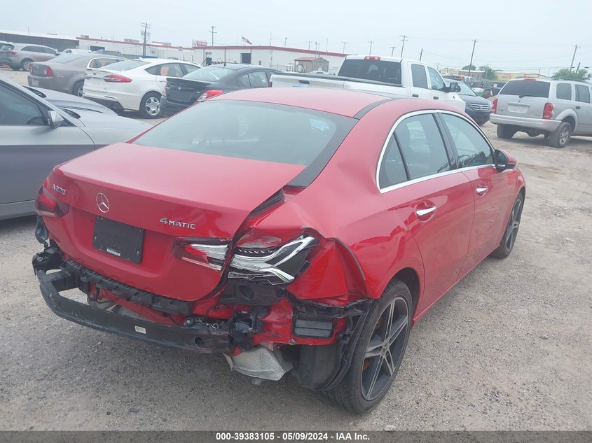 2019 Mercedes-Benz A 220 4Matic VIN: WDD3G4FBXKW021453 Lot: 39383105