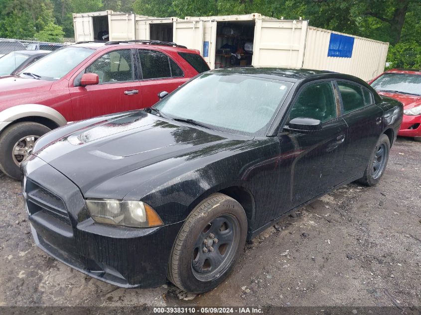 2011 Dodge Charger Police VIN: 2B3CL1CG9BH554303 Lot: 39383110