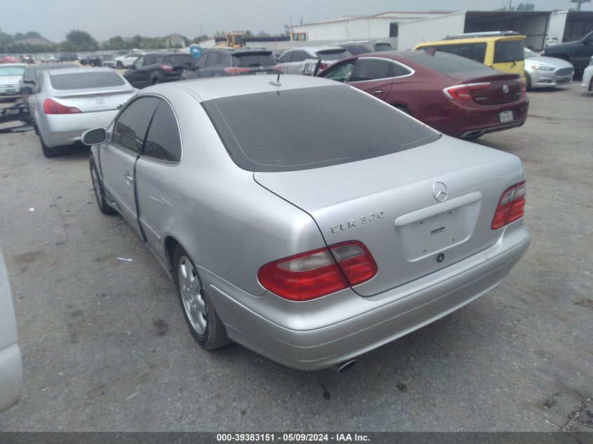 2001 Mercedes-Benz Clk 320 VIN: WDBLJ65G71F182697 Lot: 39383151