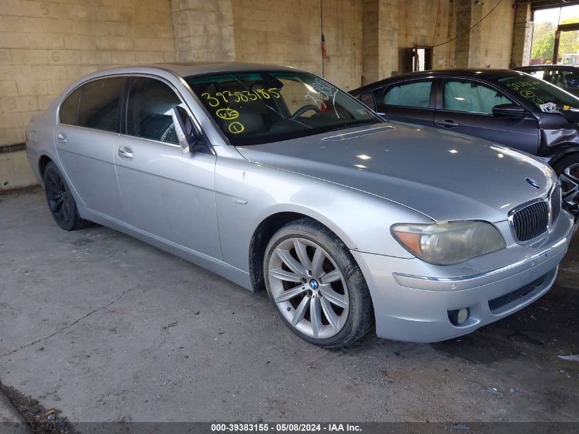 2008 BMW 750Li VIN: WBAHN83538DT78681 Lot: 39383155