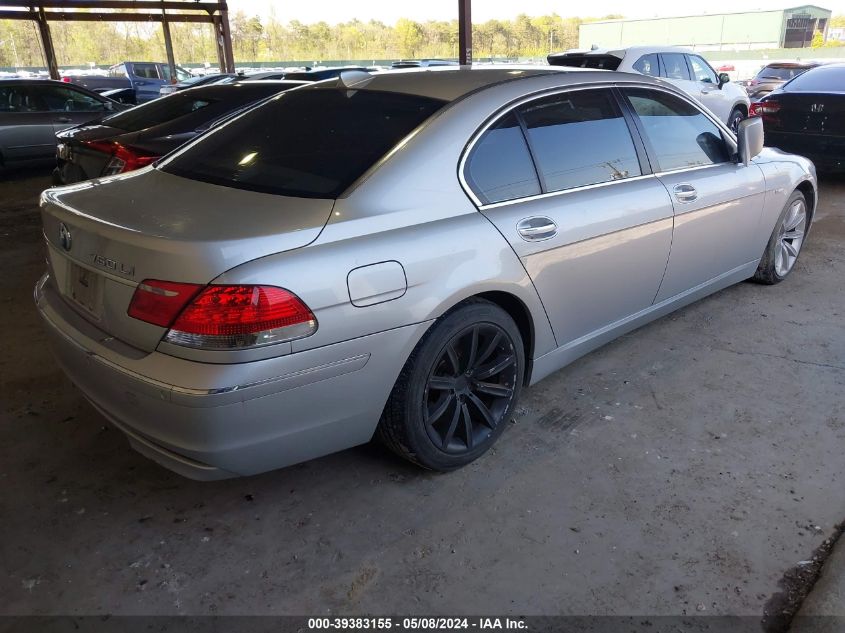 2008 BMW 750Li VIN: WBAHN83538DT78681 Lot: 39383155