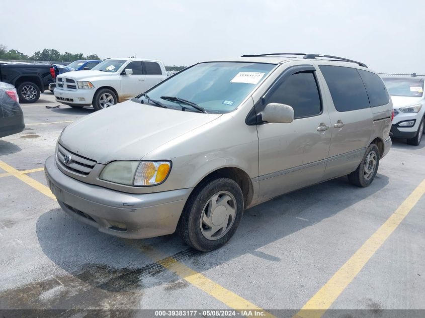 2002 Toyota Sienna Xle VIN: 4T3ZF13C52U473182 Lot: 39383177