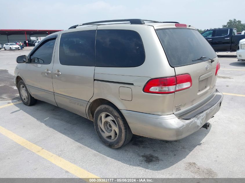 2002 Toyota Sienna Xle VIN: 4T3ZF13C52U473182 Lot: 39383177