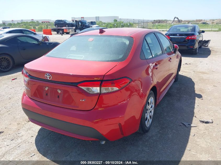 2021 Toyota Corolla Le VIN: 5YFEPMAE1MP168647 Lot: 39383227