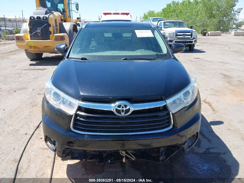 2016 Toyota Highlander Xle V6 VIN: 5TDJKRFH9GS258394 Lot: 39383251