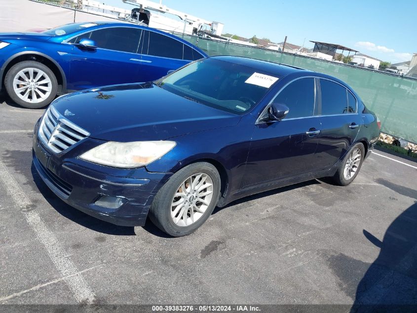 2009 Hyundai Genesis 3.8 VIN: KMHGC46E29U040727 Lot: 39383276