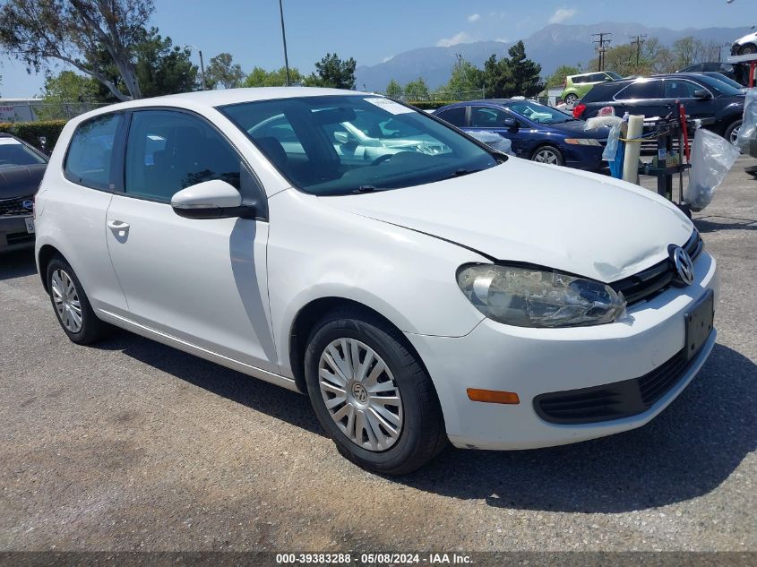 2012 Volkswagen Golf 2.5L 2-Door VIN: WVWBB7AJ5CW307569 Lot: 39383288