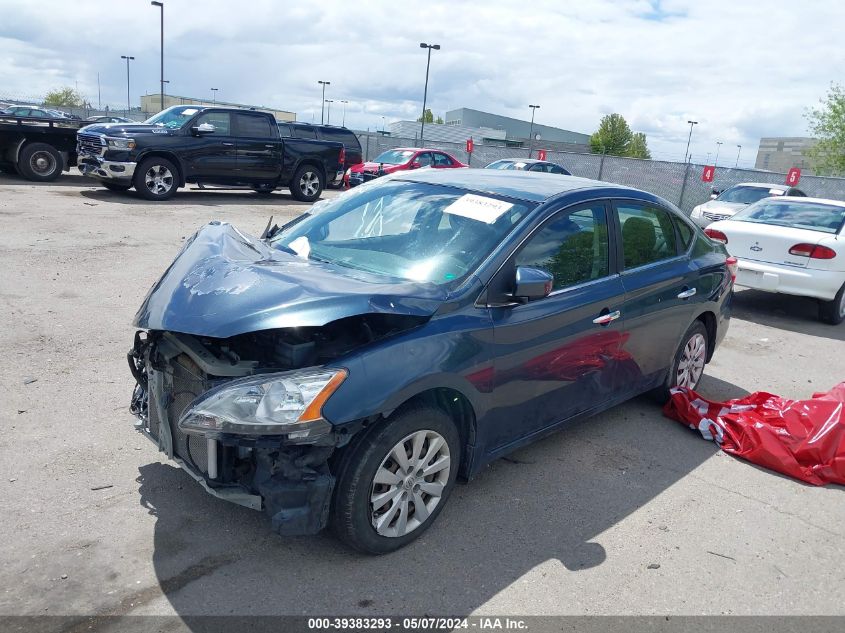 2014 Nissan Sentra Fe+ S/Fe+ Sv/S/Sl/Sr/Sv VIN: 3N1AB7APXEY254883 Lot: 39383293