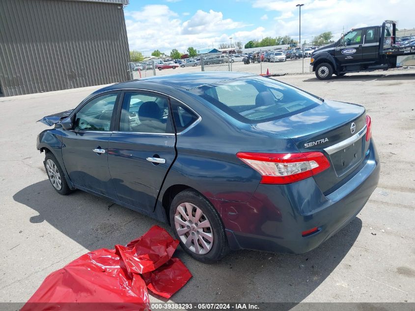 2014 Nissan Sentra Fe+ S/Fe+ Sv/S/Sl/Sr/Sv VIN: 3N1AB7APXEY254883 Lot: 39383293