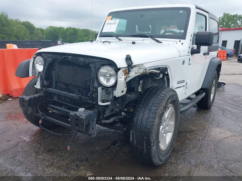 2017 Jeep Wrangler Sport 4X4 VIN: 1C4AJWAG1HL732440 Lot: 39383334