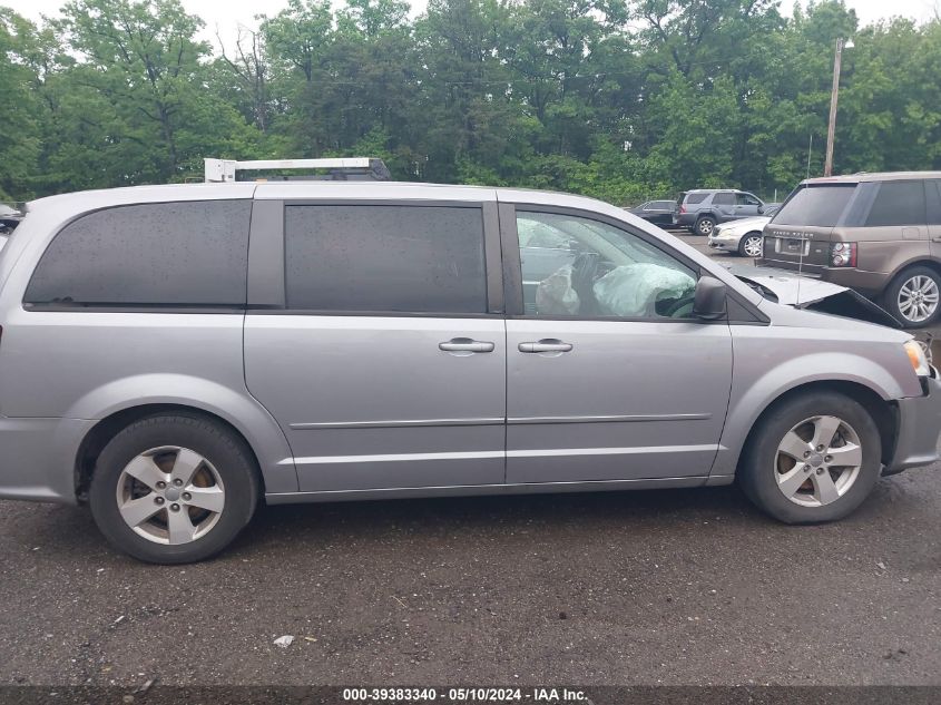 2013 Dodge Grand Caravan Se VIN: 2C4RDGBG7DR788656 Lot: 39383340