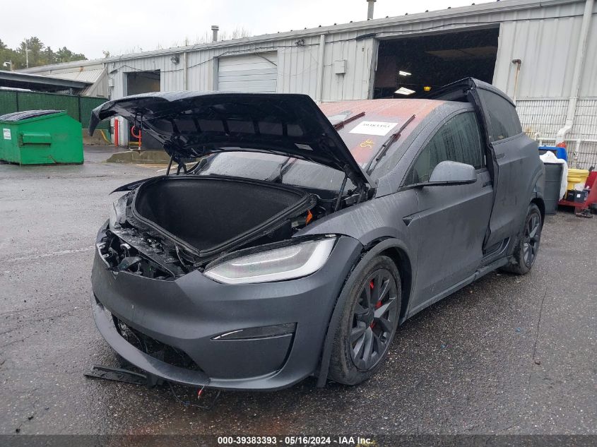 2023 Tesla Model X Plaid Tri Motor All-Wheel Drive VIN: 7SAXCBE61PF384285 Lot: 39383393