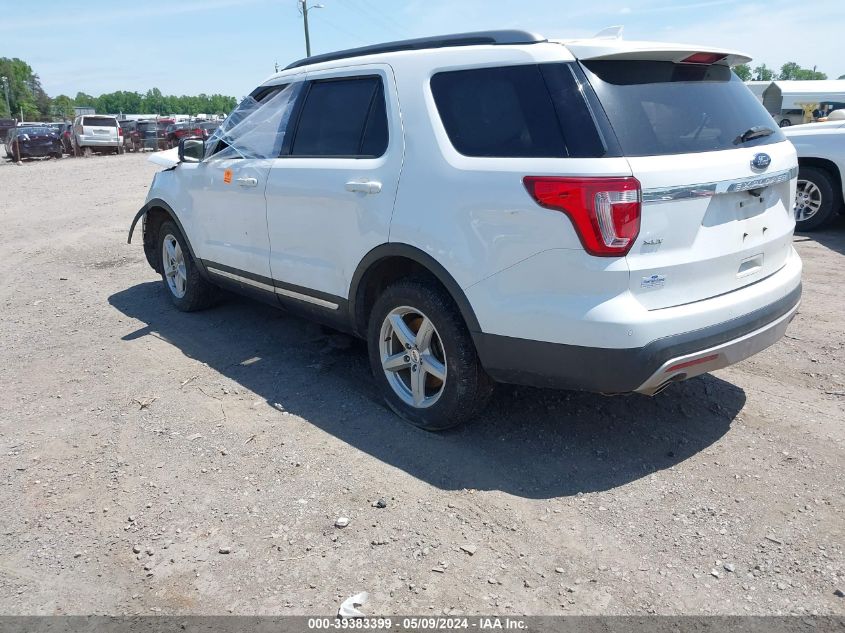 VIN 1FM5K8D89HGA41482 2017 FORD EXPLORER XLT