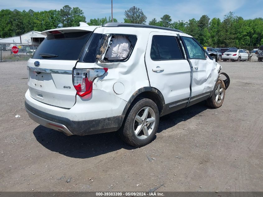 VIN 1FM5K8D89HGA41482 2017 FORD EXPLORER XLT