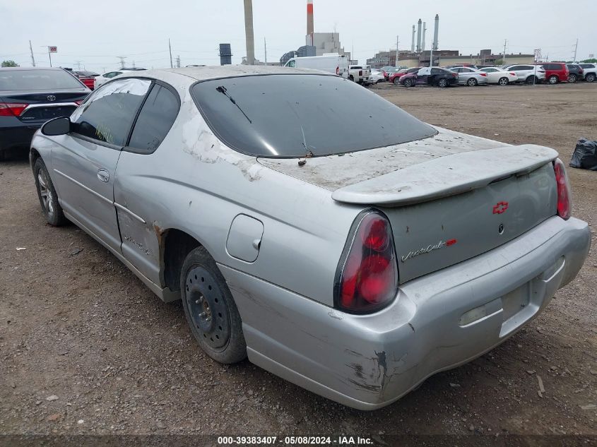 2G1WX15K929211530 | 2002 CHEVROLET MONTE CARLO