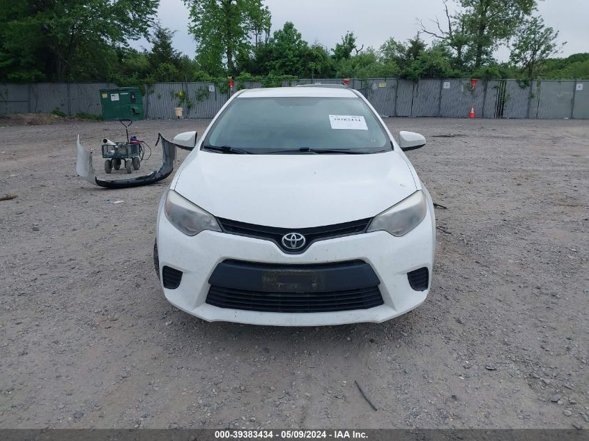 2014 Toyota Corolla Le VIN: 2T1BURHE1EC004377 Lot: 39383434