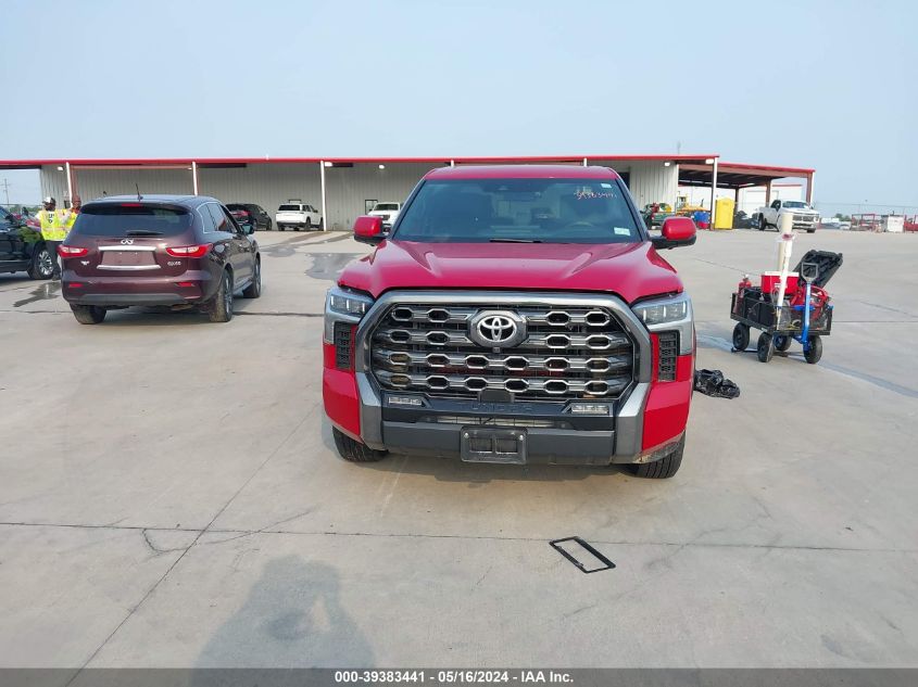 2022 Toyota Tundra Platinum VIN: 5TFNA5DB3NX030474 Lot: 39383441