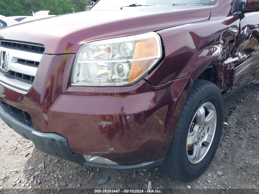 2008 Honda Pilot Se VIN: 5FNYF283X8B013024 Lot: 39383447