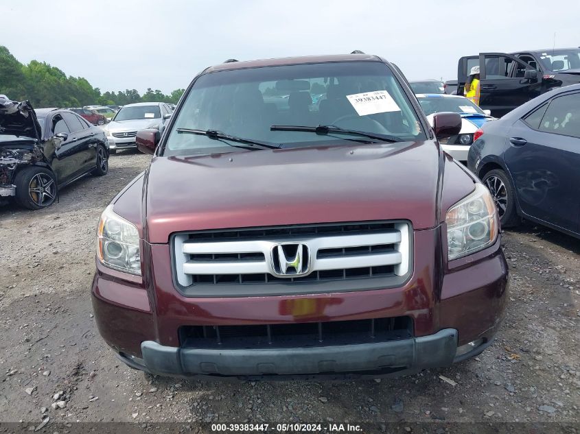2008 Honda Pilot Se VIN: 5FNYF283X8B013024 Lot: 39383447