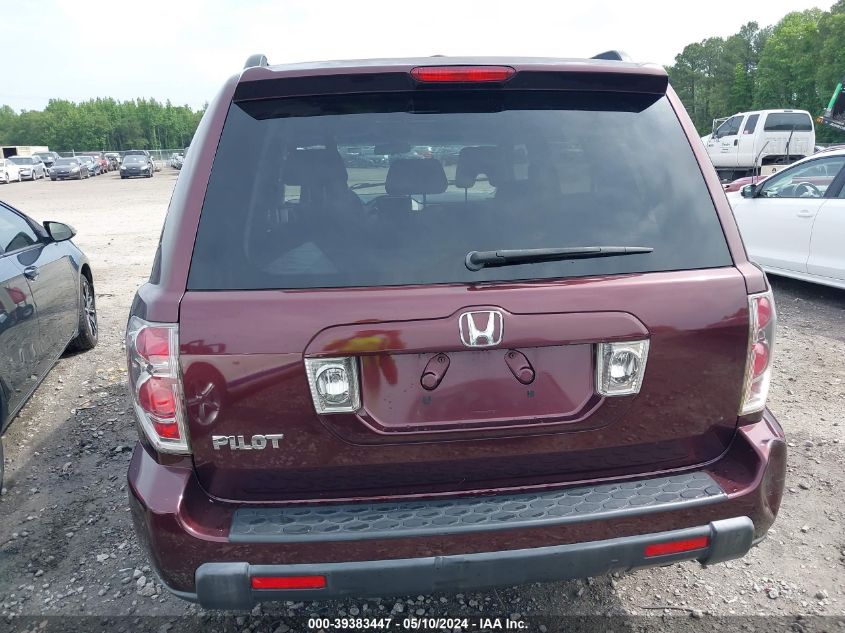 2008 Honda Pilot Se VIN: 5FNYF283X8B013024 Lot: 39383447