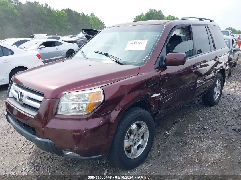 2008 Honda Pilot Se VIN: 5FNYF283X8B013024 Lot: 39383447