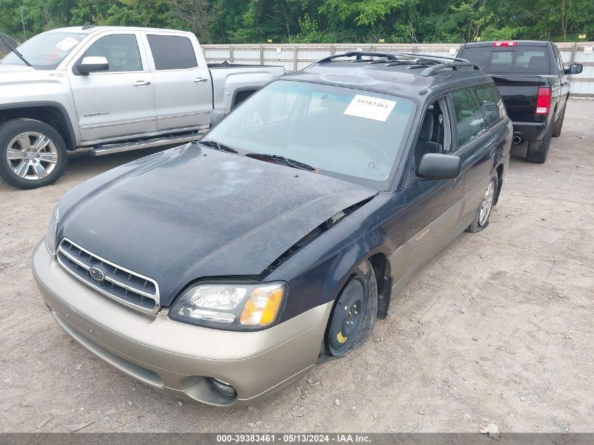 2001 Subaru Outback VIN: 4S3BH675417633342 Lot: 39383461