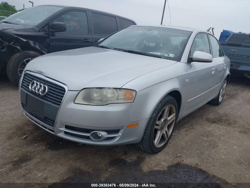 2006 Audi A4 2.0T VIN: WAUDF78E46A202929 Lot: 39383476