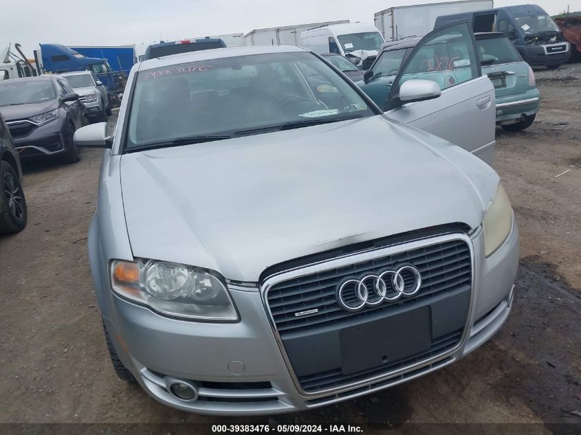 2006 Audi A4 2.0T VIN: WAUDF78E46A202929 Lot: 39383476