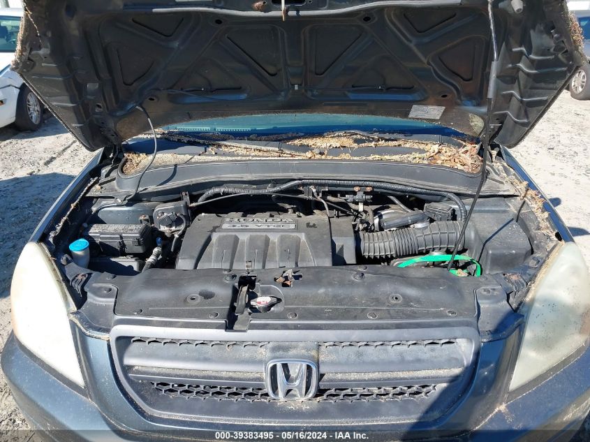 2005 Honda Pilot Ex-L VIN: 5FNYF18685B013071 Lot: 39383495