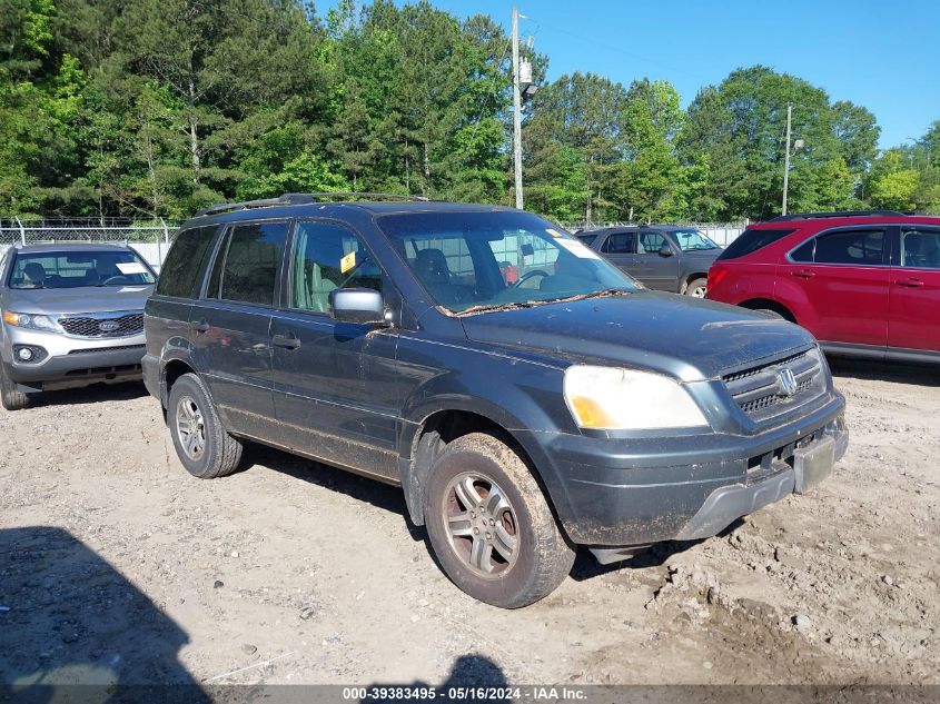 2005 Honda Pilot Ex-L VIN: 5FNYF18685B013071 Lot: 39383495