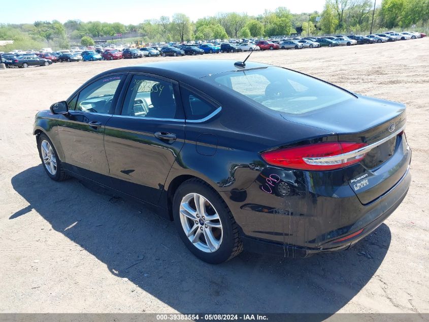 2018 Ford Fusion Se VIN: 3FA6P0HD0JR253114 Lot: 39383554