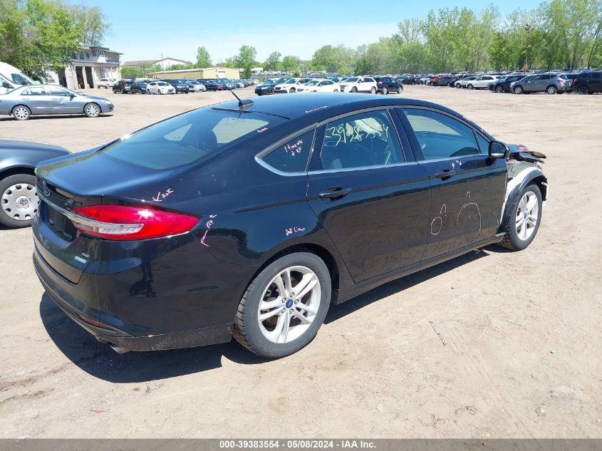 2018 Ford Fusion Se VIN: 3FA6P0HD0JR253114 Lot: 39383554