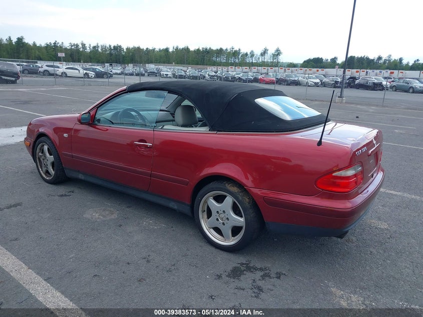 1999 Mercedes-Benz Clk 320 VIN: WDBLK65G9XT002501 Lot: 39383573