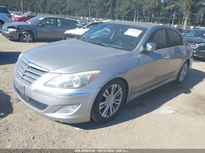 2012 Hyundai Genesis 3.8 VIN: KMHGC4DD4CU153273 Lot: 39383585