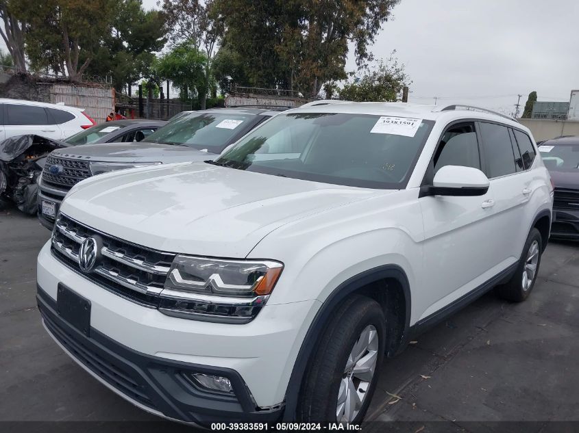 2018 Volkswagen Atlas 3.6L V6 Se VIN: 1V2CR2CA8JC551312 Lot: 39383591