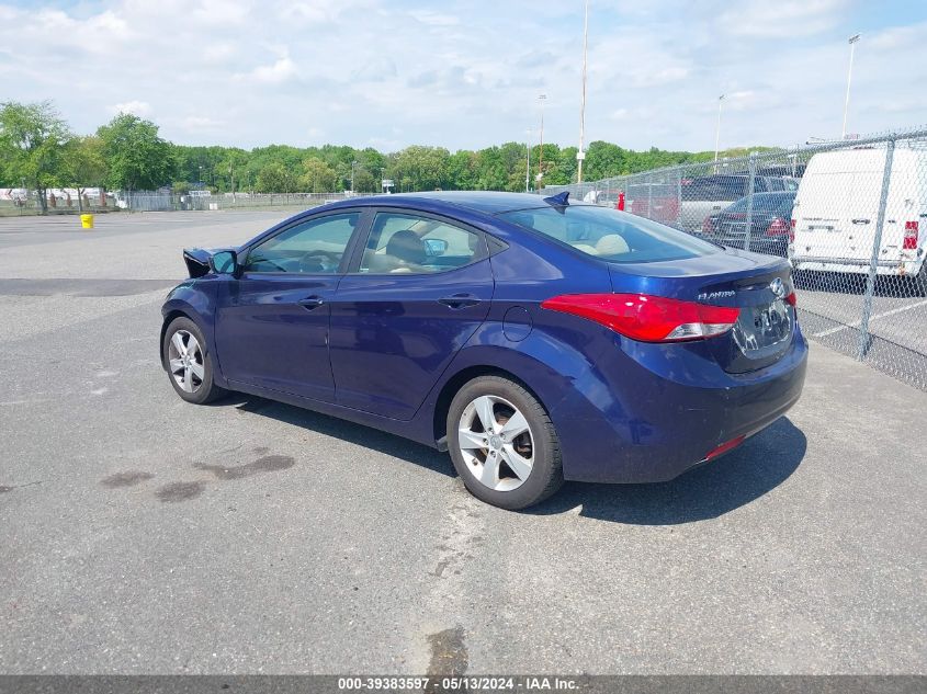 2013 Hyundai Elantra Gls VIN: 5NPDH4AE1DH374069 Lot: 39383597