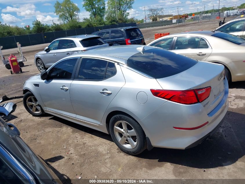 2015 Kia Optima Lx VIN: 5XXGM4A76FG465170 Lot: 39383620