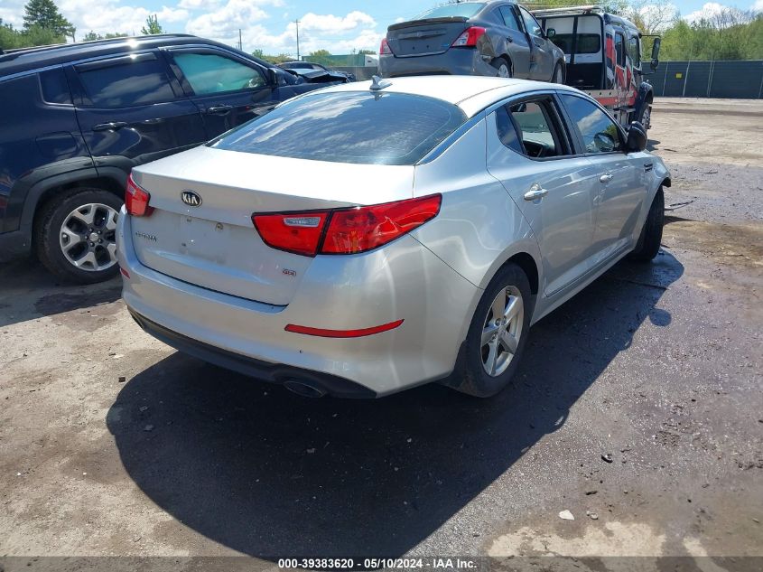 2015 Kia Optima Lx VIN: 5XXGM4A76FG465170 Lot: 39383620