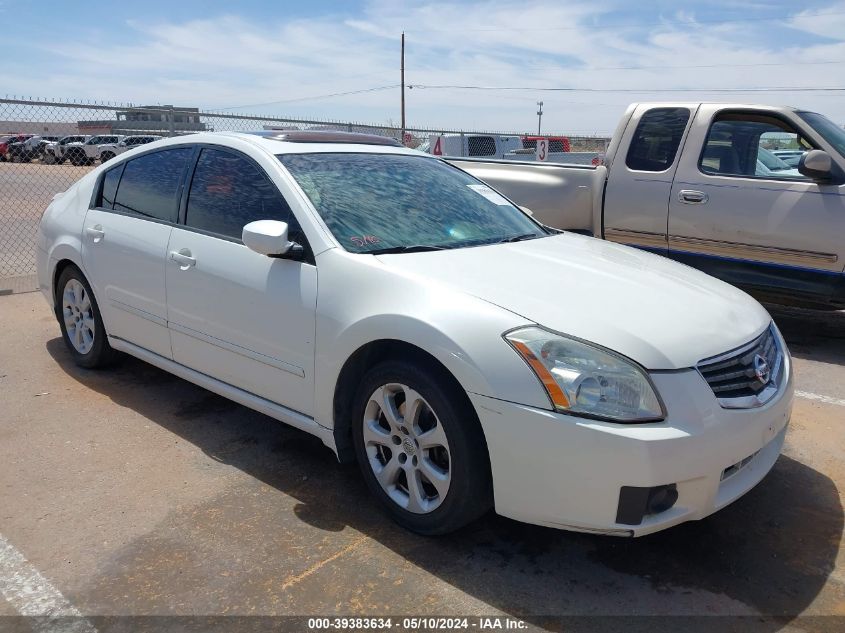 2008 Nissan Maxima 3.5 Sl VIN: 1N4BA41E38C804848 Lot: 39383634