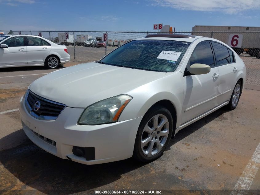 2008 Nissan Maxima 3.5 Sl VIN: 1N4BA41E38C804848 Lot: 39383634