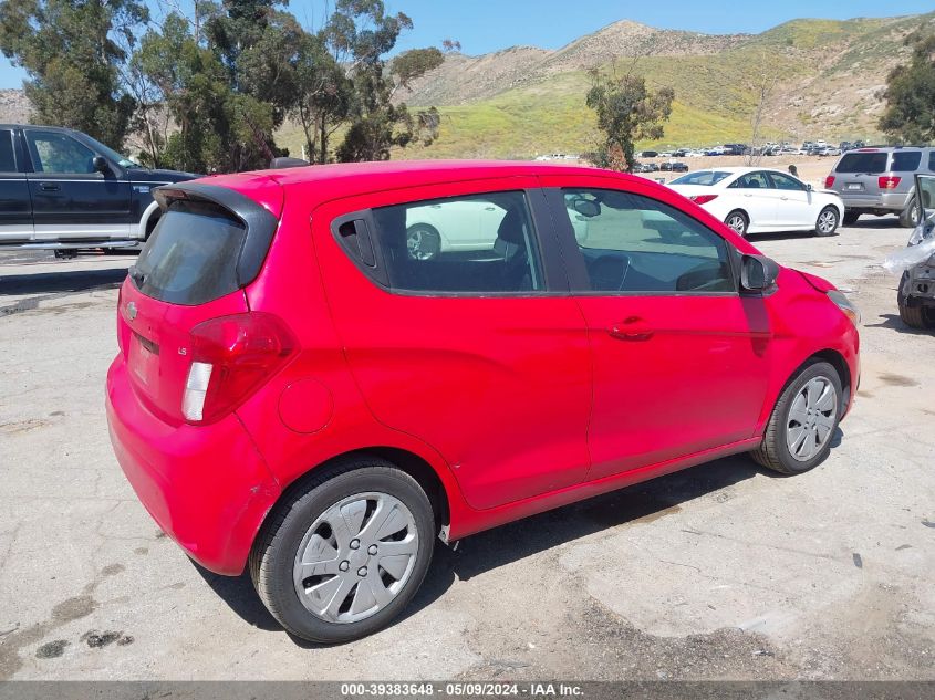 2016 Chevrolet Spark Ls Cvt VIN: KL8CB6SAXGC582934 Lot: 39383648