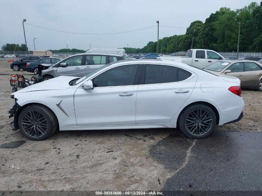 2019 Genesis G70 Elite VIN: KMTG34LA2KUO40210 Lot: 39464204